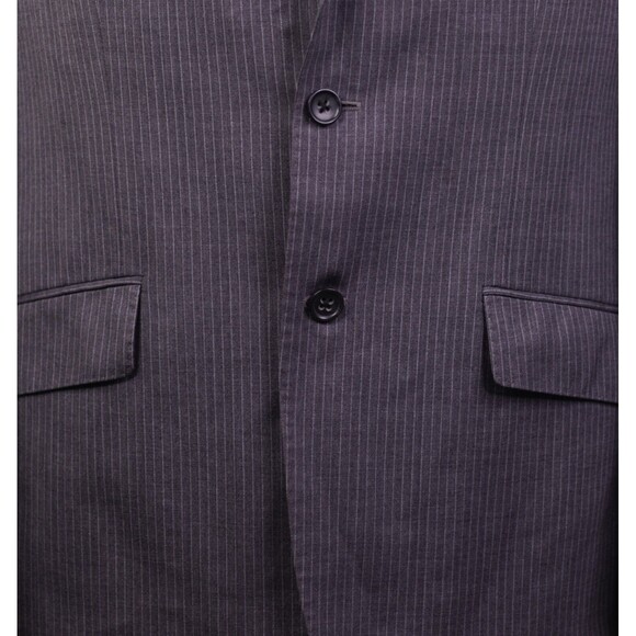Men's Banana Republic Blazer Gray Striped Modern Slim Fit Jacket Size 38r Wool - Picture 8 of 12
